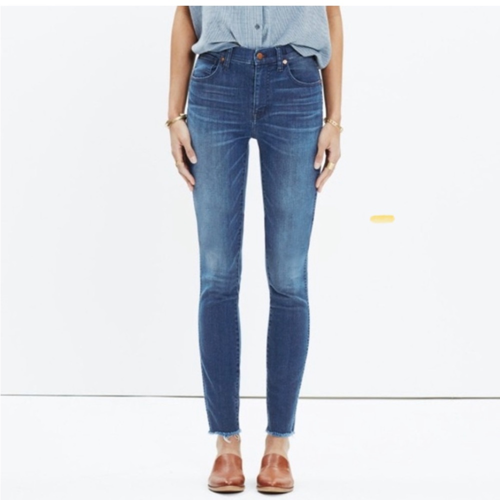 Madewell denim. 10” high rise skinny. Size 25